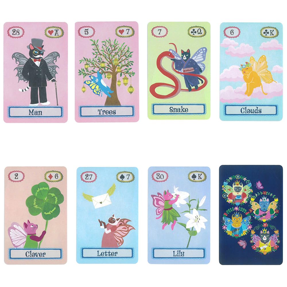 ✨待望の猫ちゃんデザイン！✨ゆるふわな猫ちゃんのルノルマンカード・オラクルカード Amazon.co.jp: Fairy Cats Lenormand 猫妖精ルノルマンカード ｜ Mayu